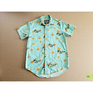 Dragonball Z Shenron Green Floral Casual Shirt